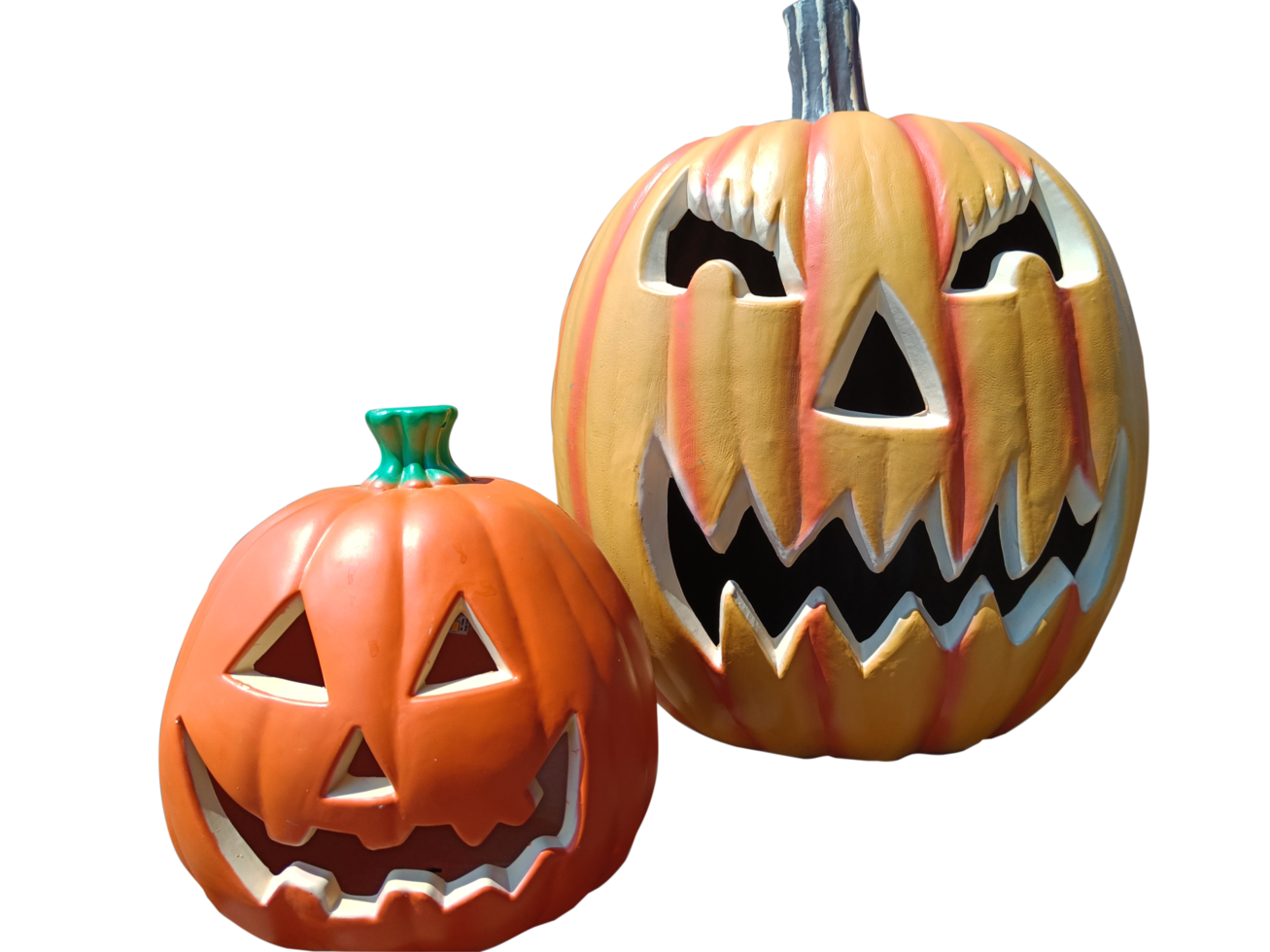 citrouilles oranges d'halloween png