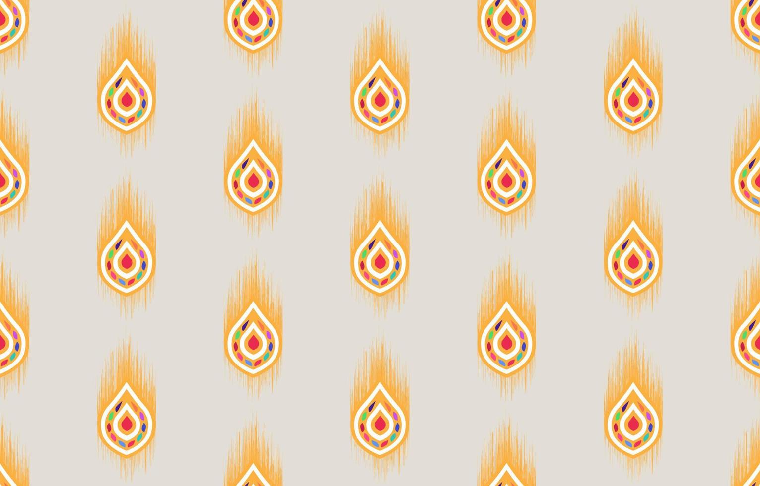 patrón étnico sin fisuras. Fondo de bordado tradicional indio africano tribal geométrico vectorial. moda bohemia. ikat tela alfombra batik ornamento cheurón textil decoración papel pintado estilo boho vector