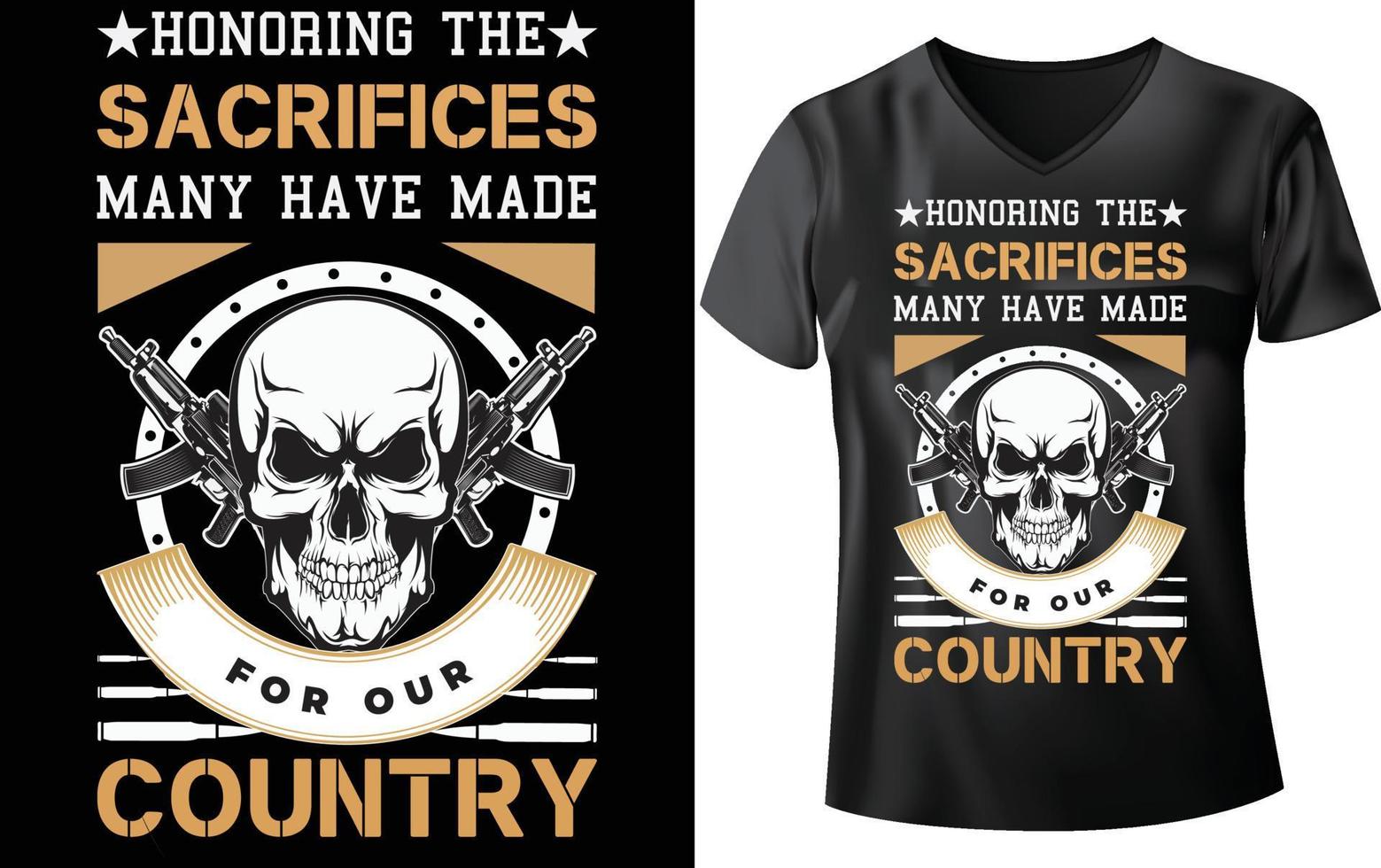 MILITARY T-SHIRT DESIGN vector