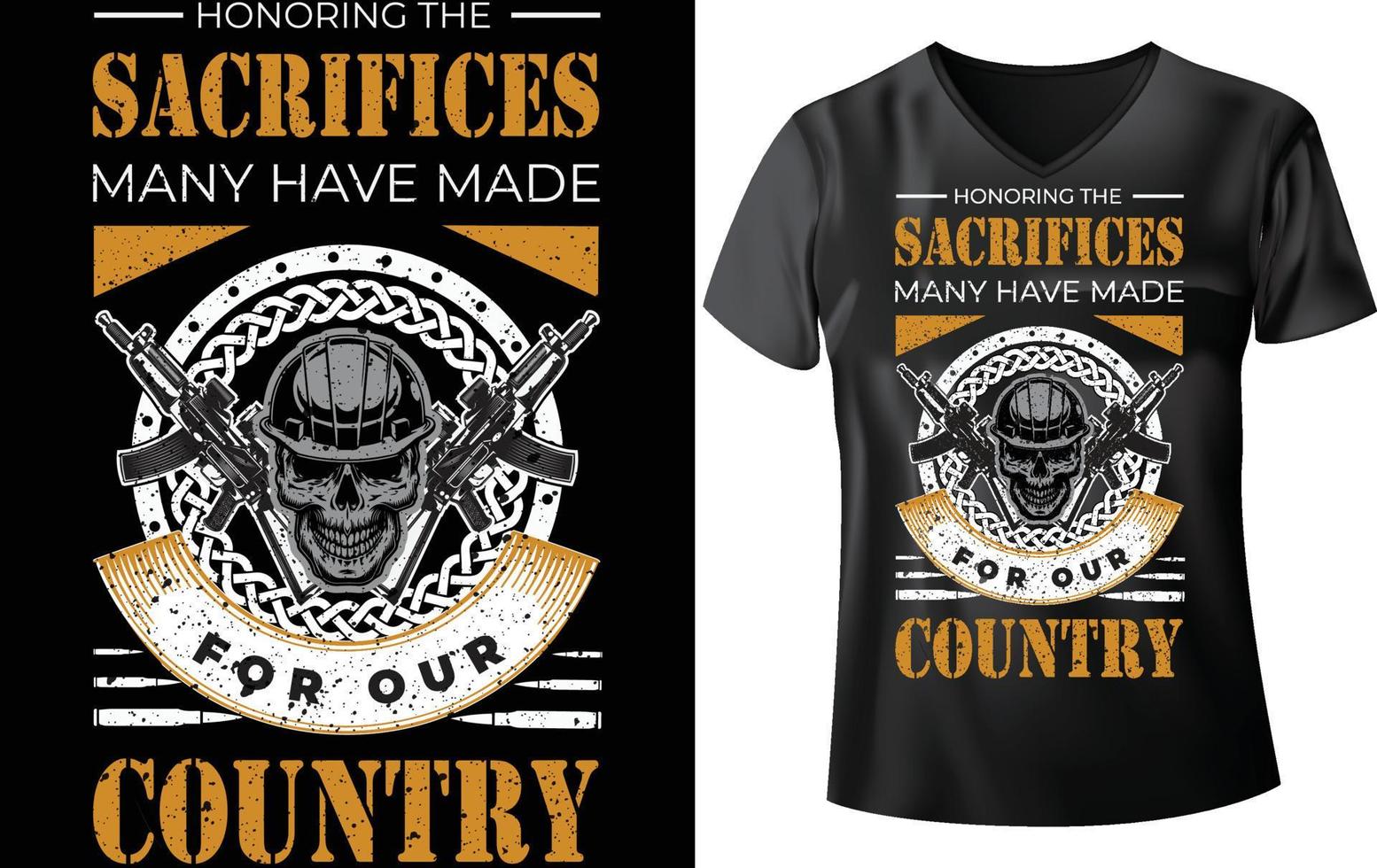 MILITARY T-SHIRT DESIGN vector