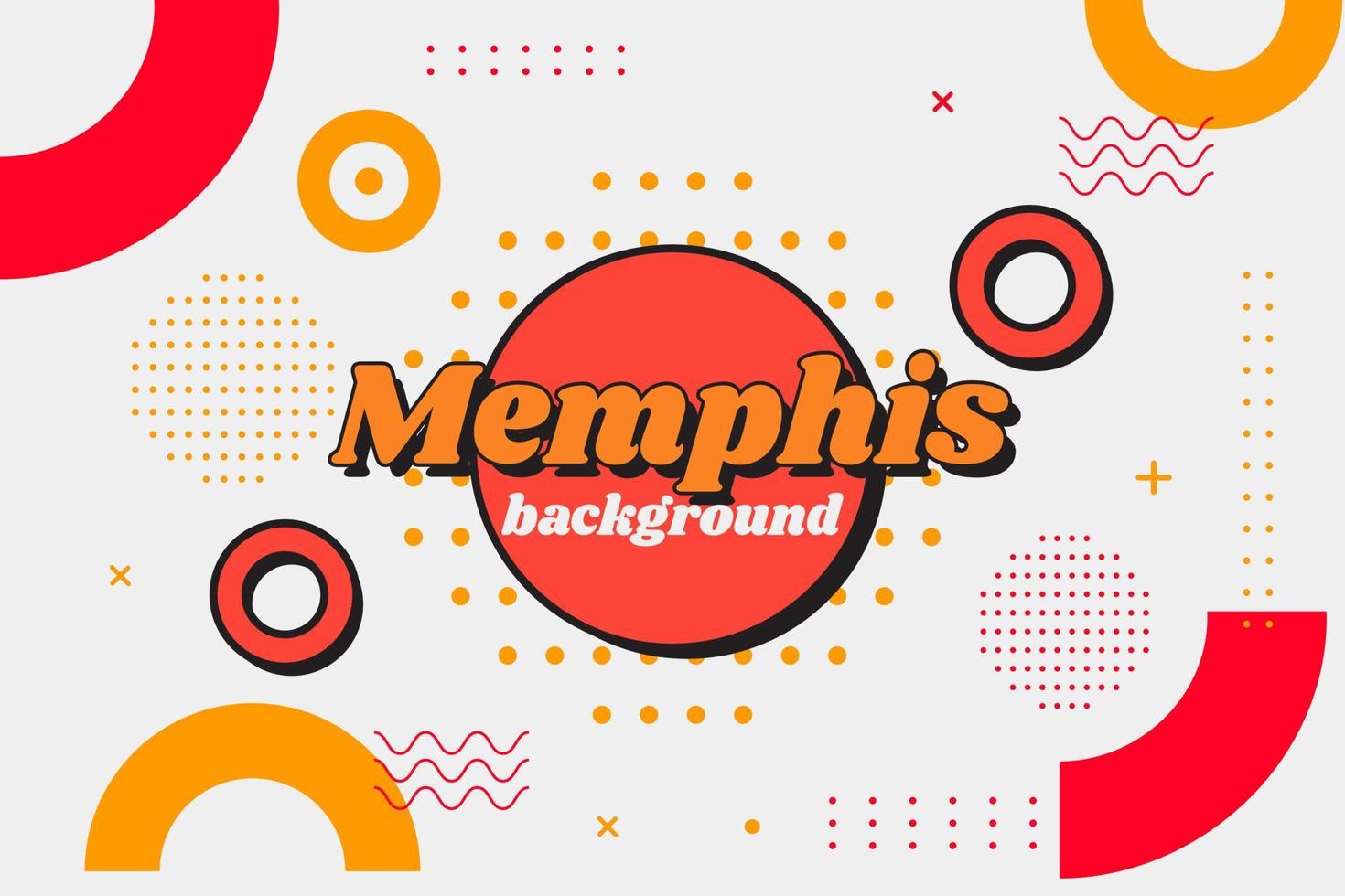 geometric memphis background vector