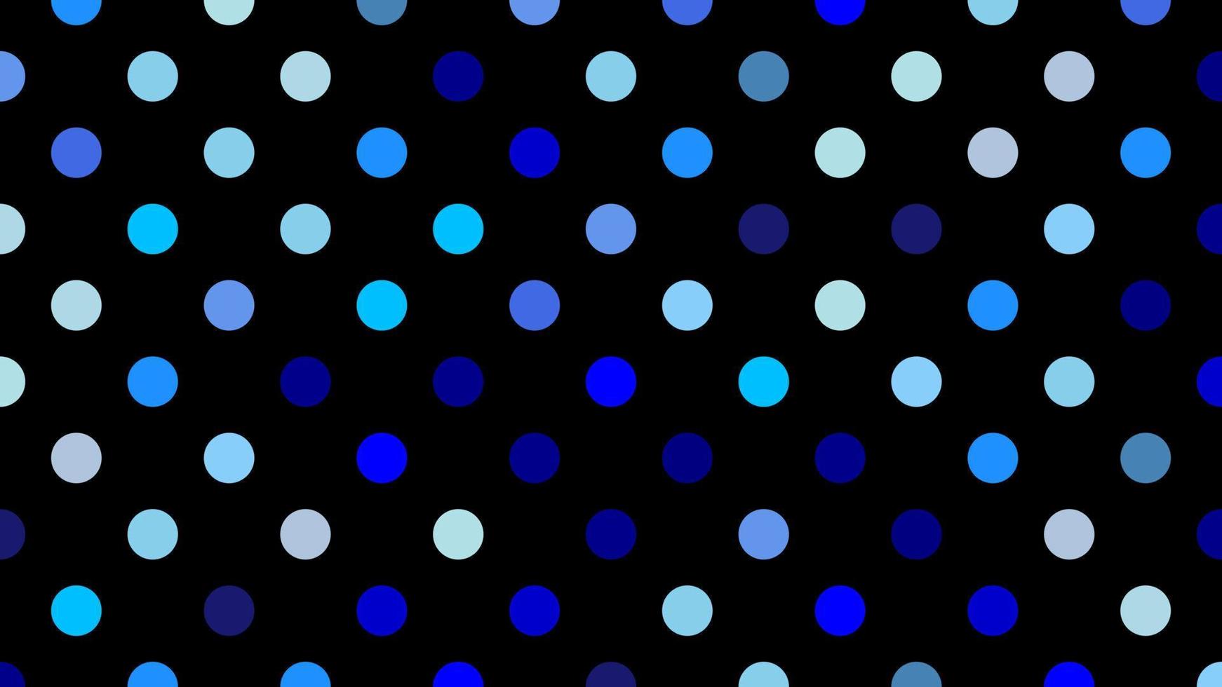 blue color polka dots over black grey background vector