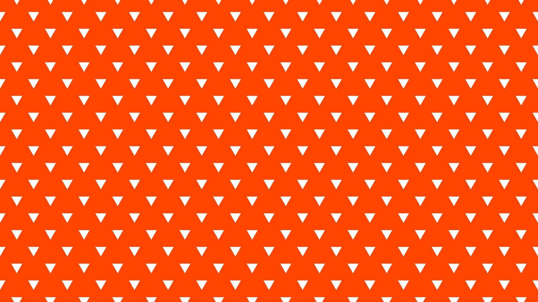 white color triangles over orange red background vector