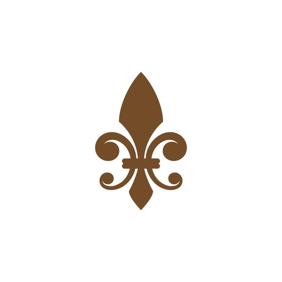 diseño de icono de vector de flor de lis