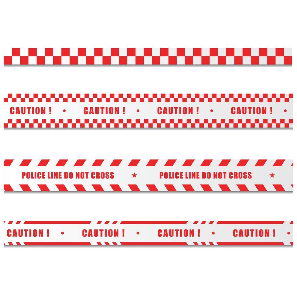 Police line Vector icon design illustration Template
