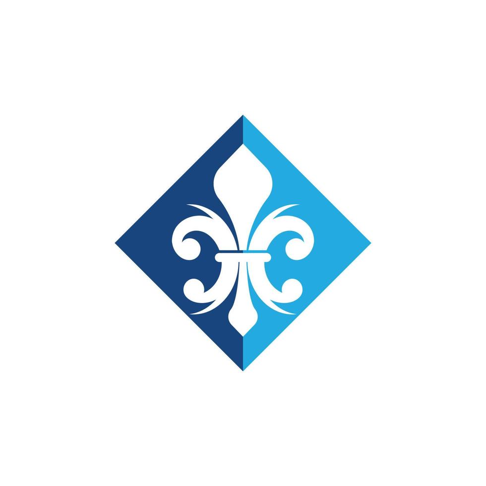 Fleur de lis vector icon design