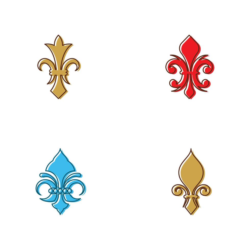 Fleur de lis vector icon design