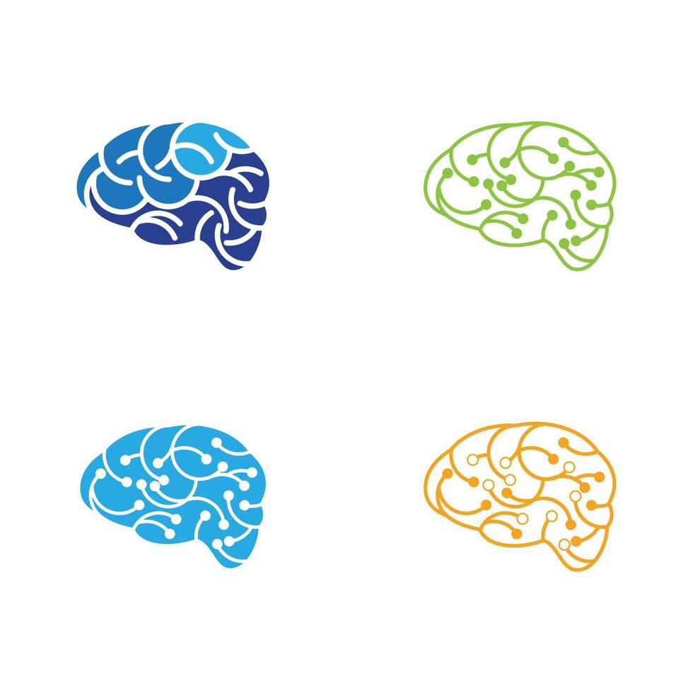 ilustración de vector de cerebro de salud
