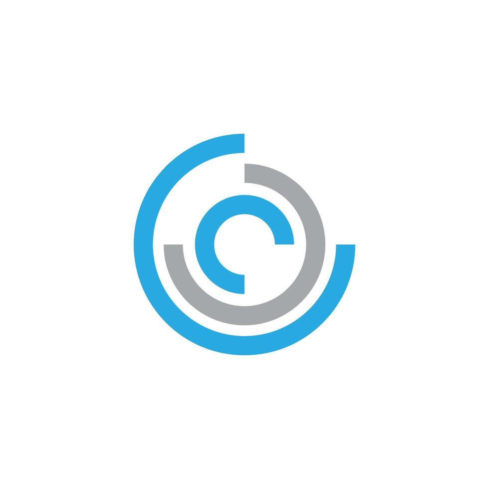 Circle techno vector icon design