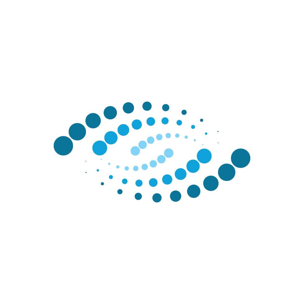 halftone circle dots vector
