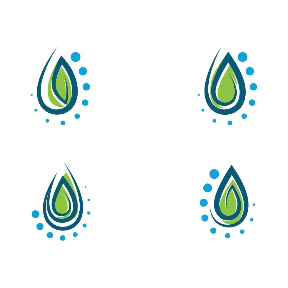 vector de plantilla de logotipo de gota de agua