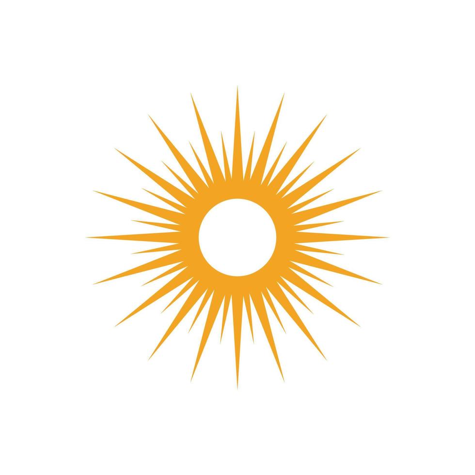 icono de ilustración de vector de sol