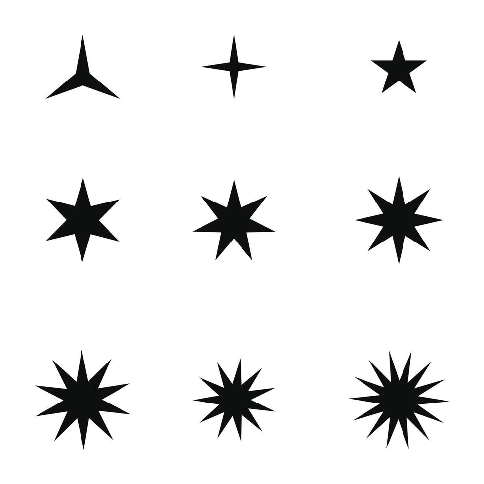 Star icon Template vector