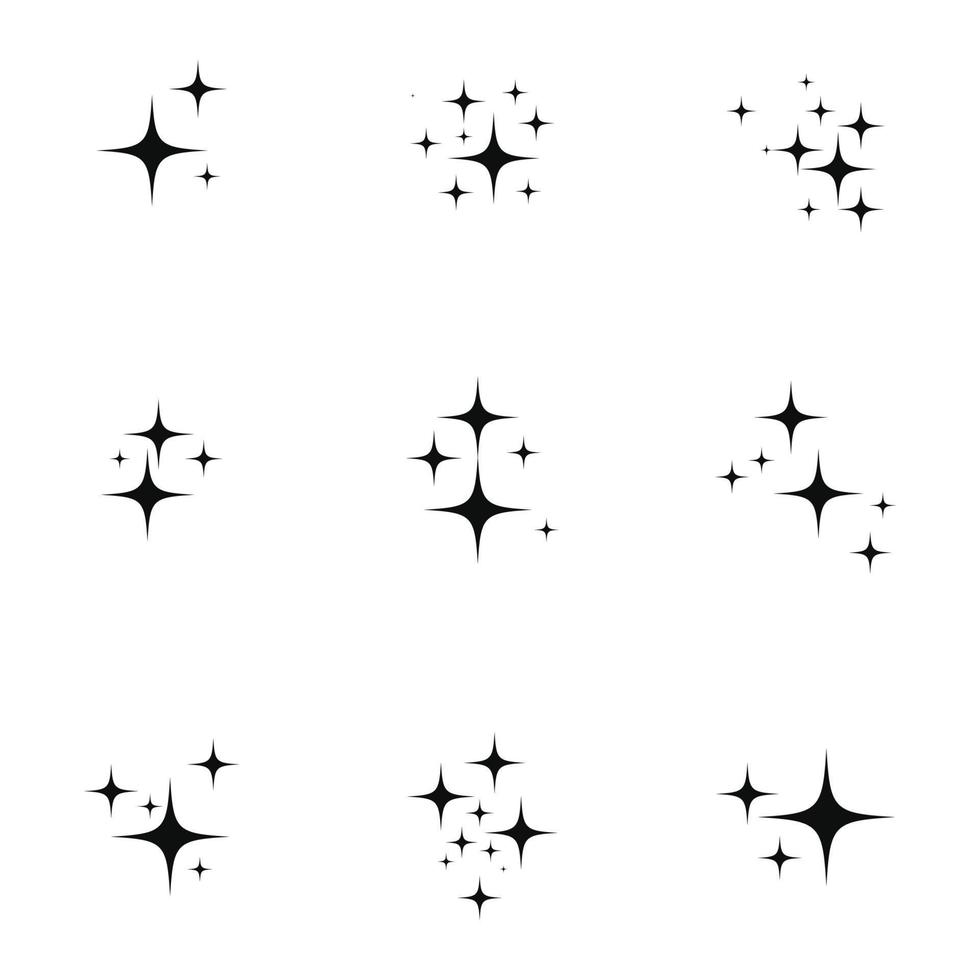 plantilla de icono de estrella vector