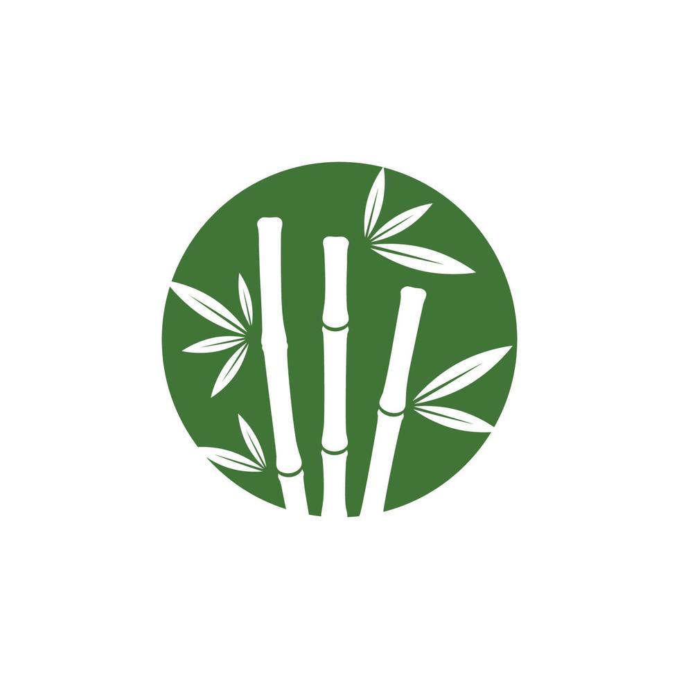 Bamboo vector icon illustration