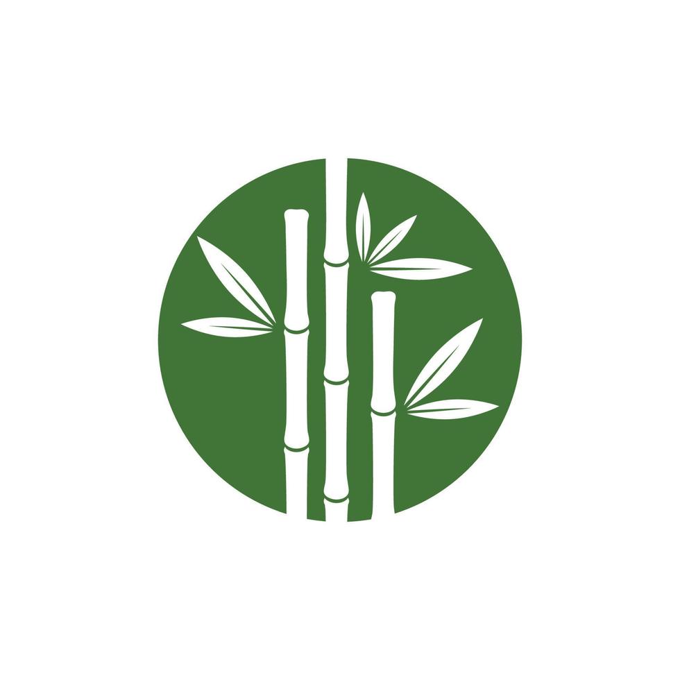 ilustración de icono de vector de bambú