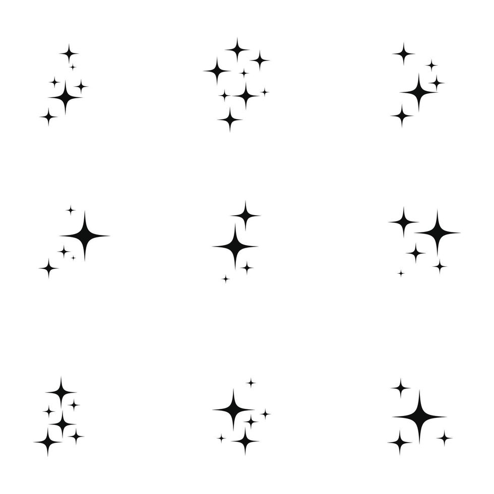 plantilla de icono de estrella vector