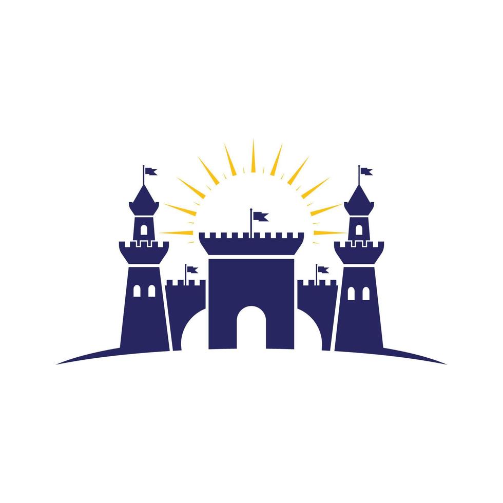 Castle vector illustration icon