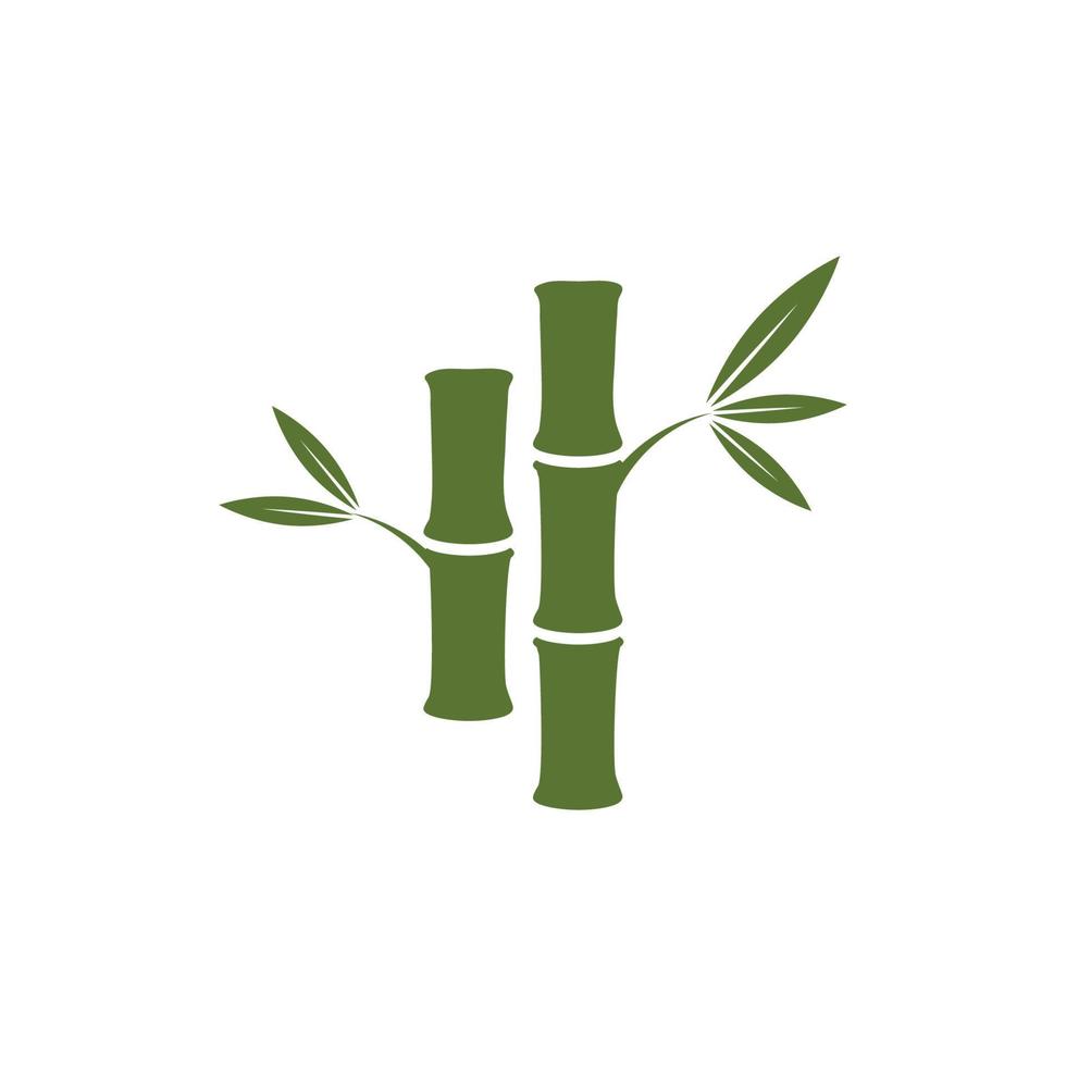 ilustración de icono de vector de bambú