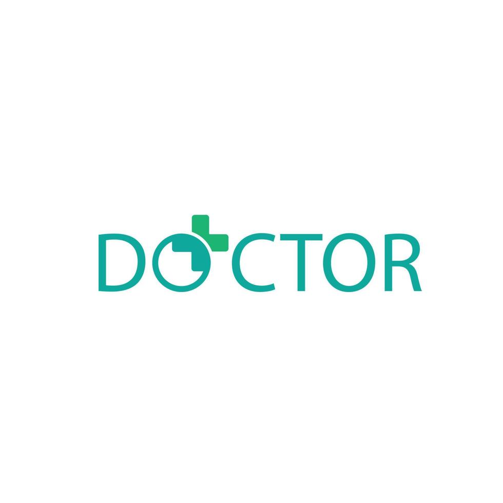 doctor health medical logo design symbol vector