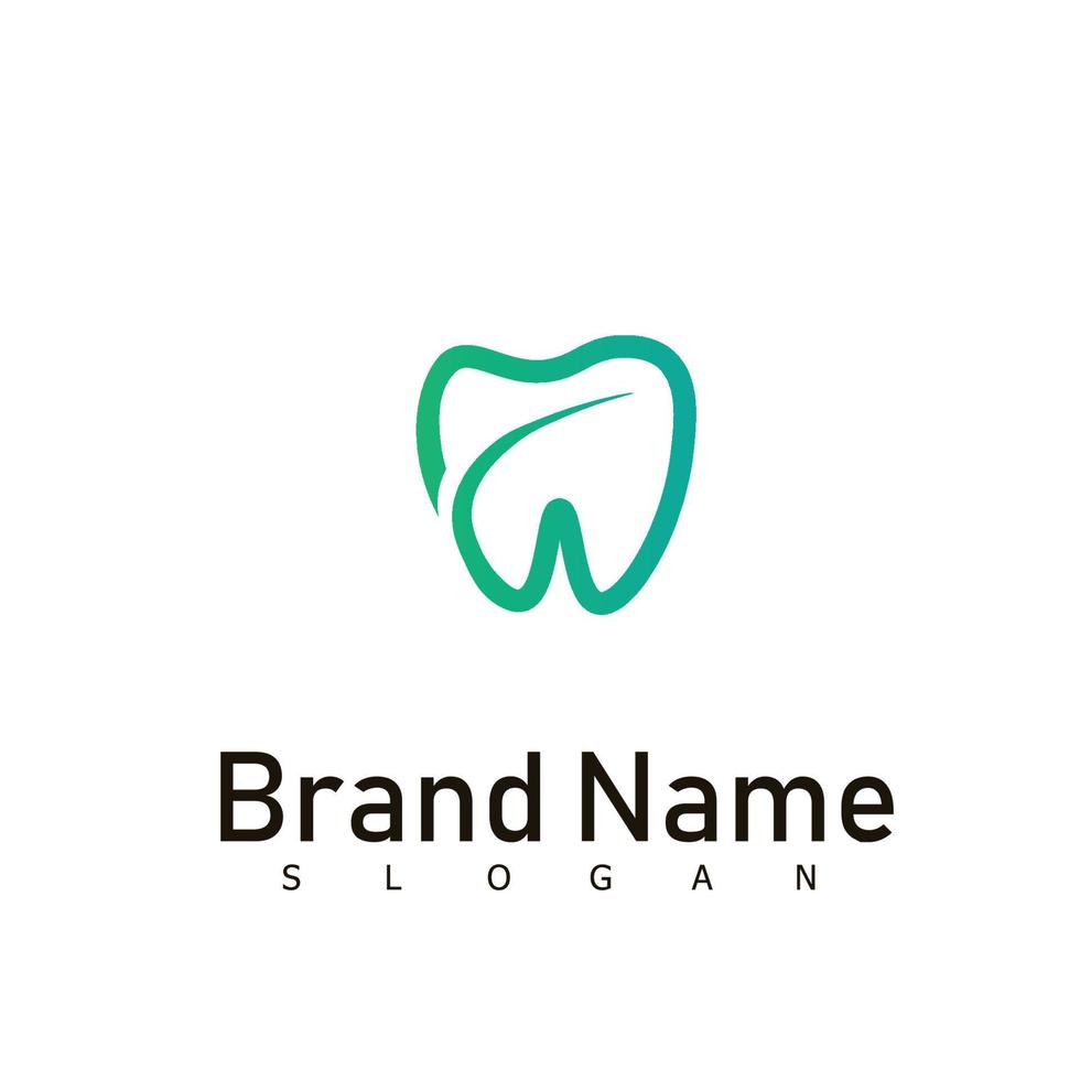 símbolo de diseño de cuidado de logotipo de salud de dentista vector