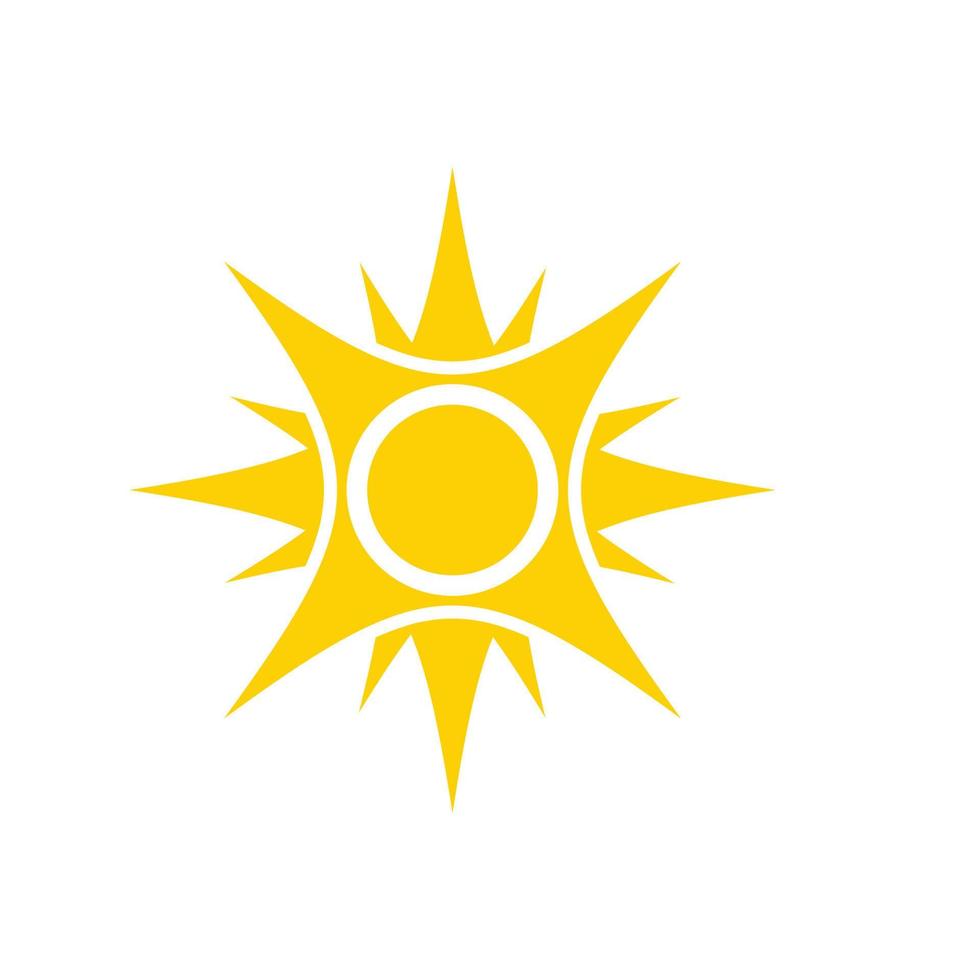 icono de ilustración de vector de sol