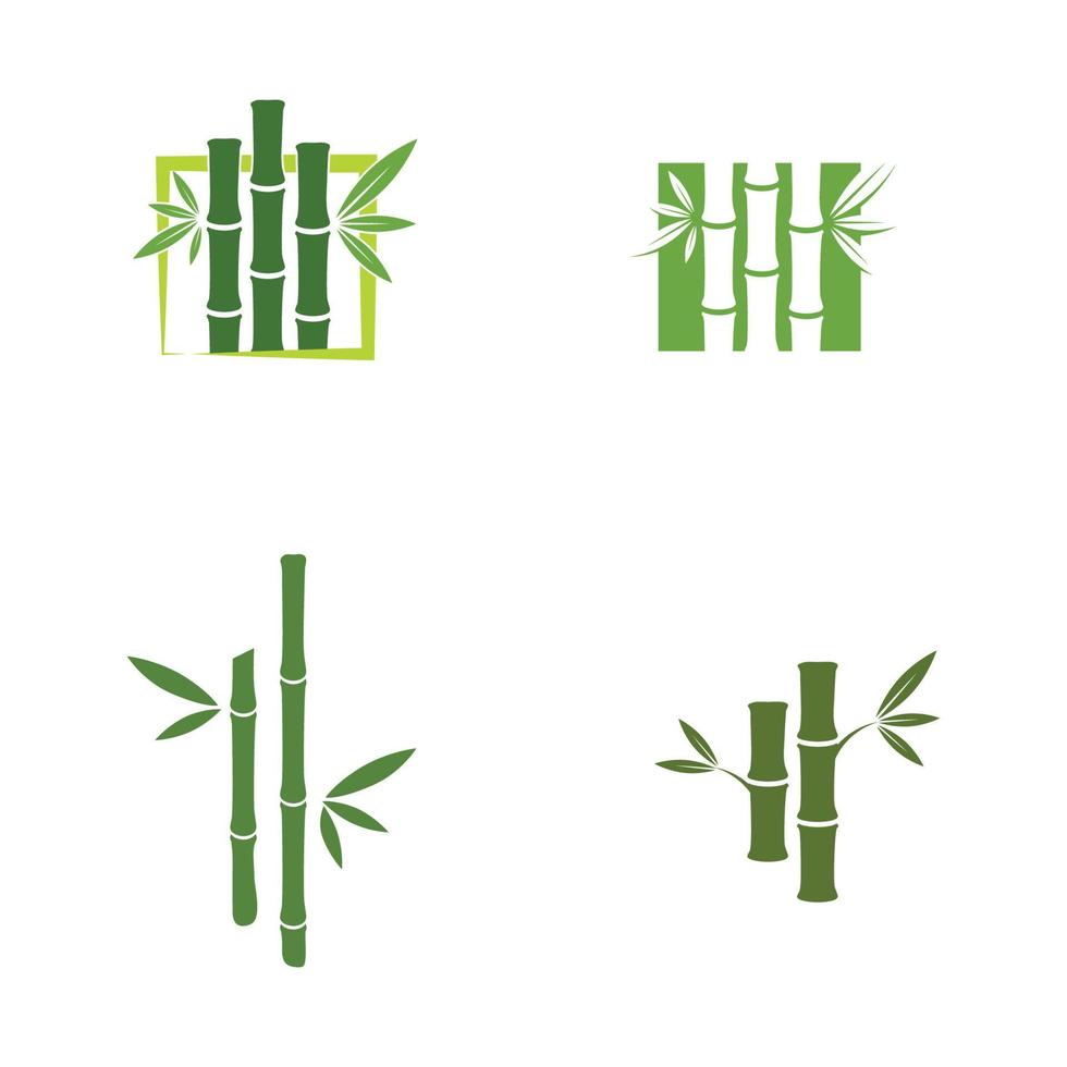 Bamboo vector icon illustration