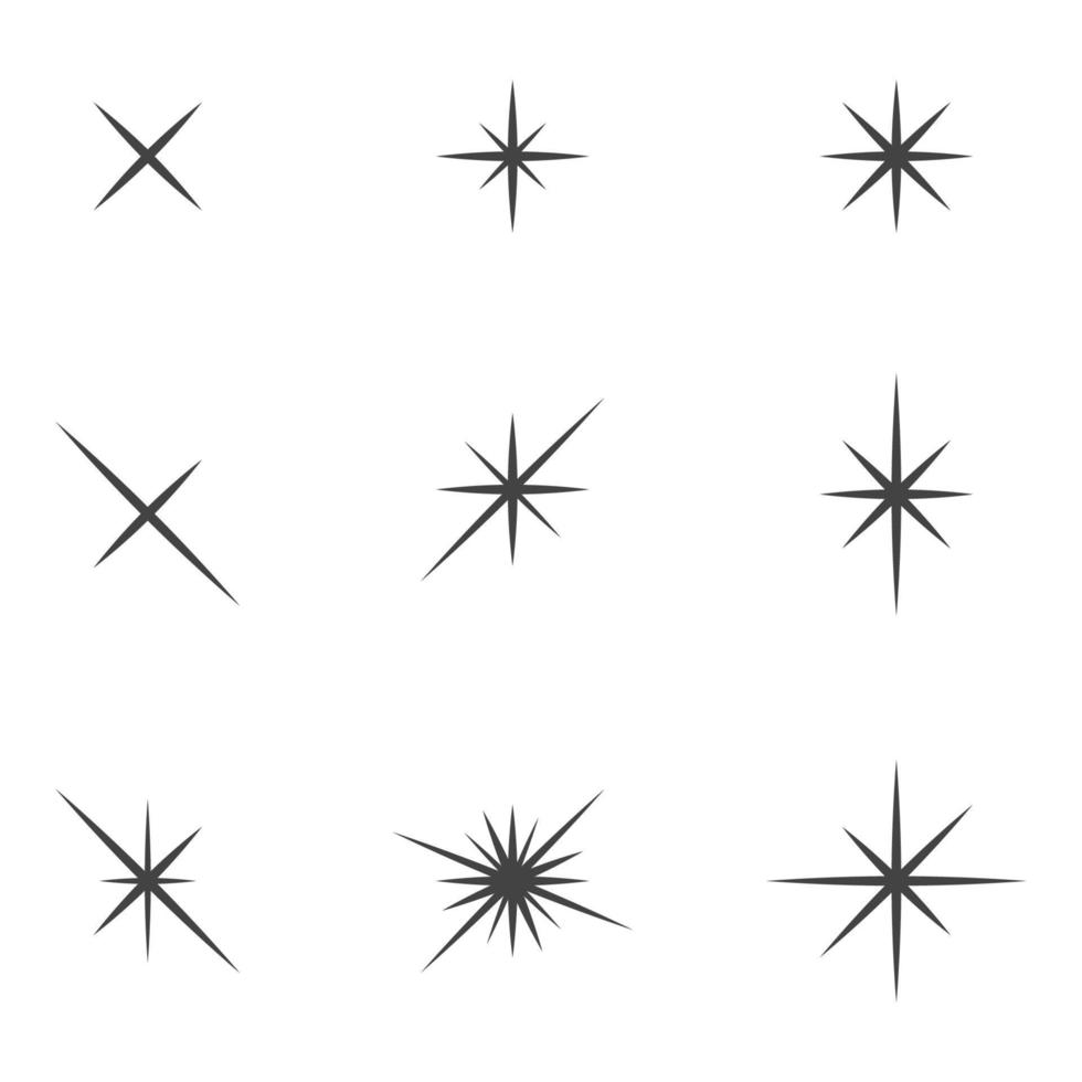 plantilla de icono de estrella vector