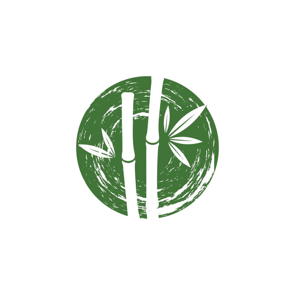 Bamboo vector icon illustration