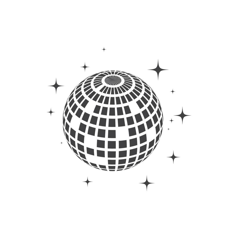 Disco ball vector icon illustration