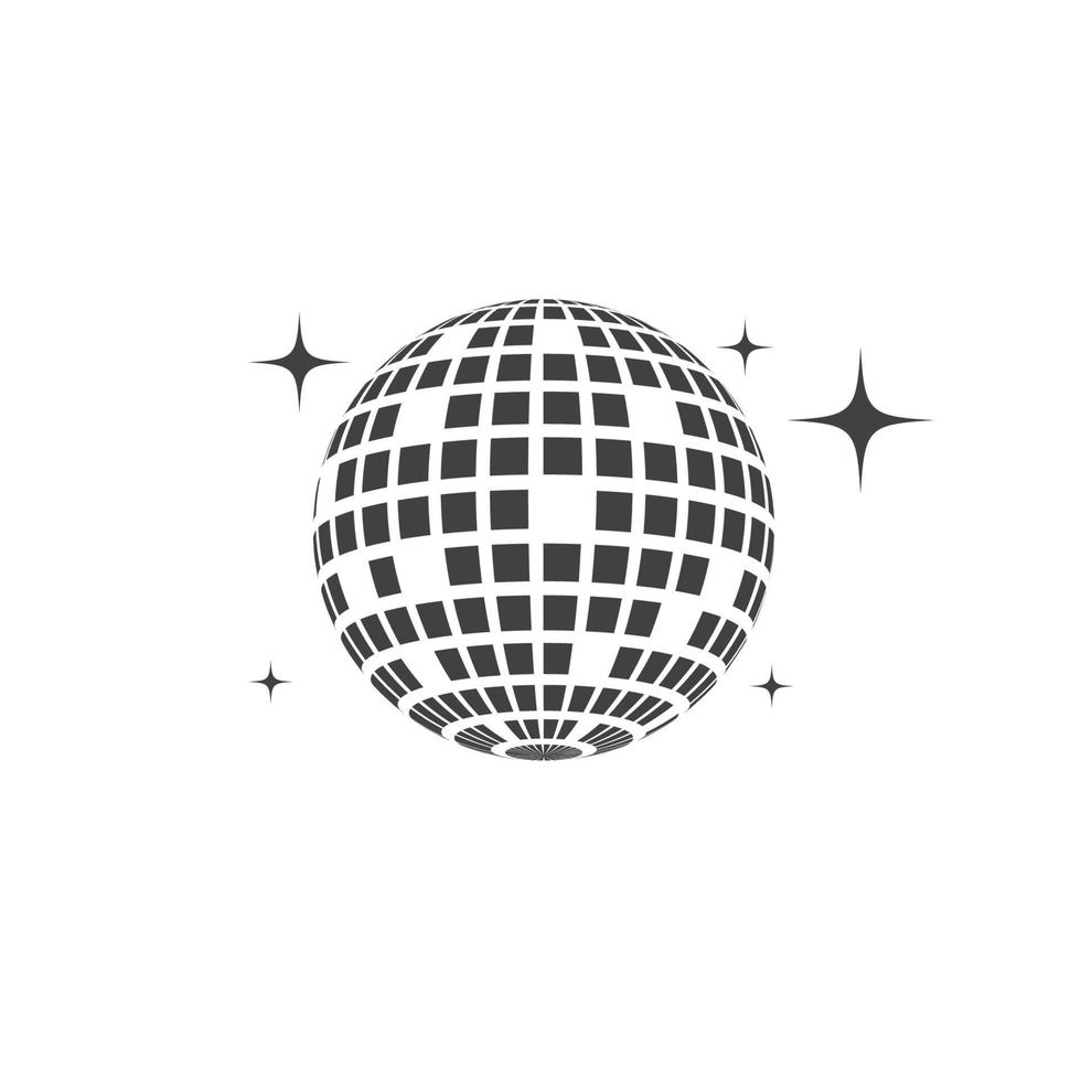 Disco ball vector icon illustration