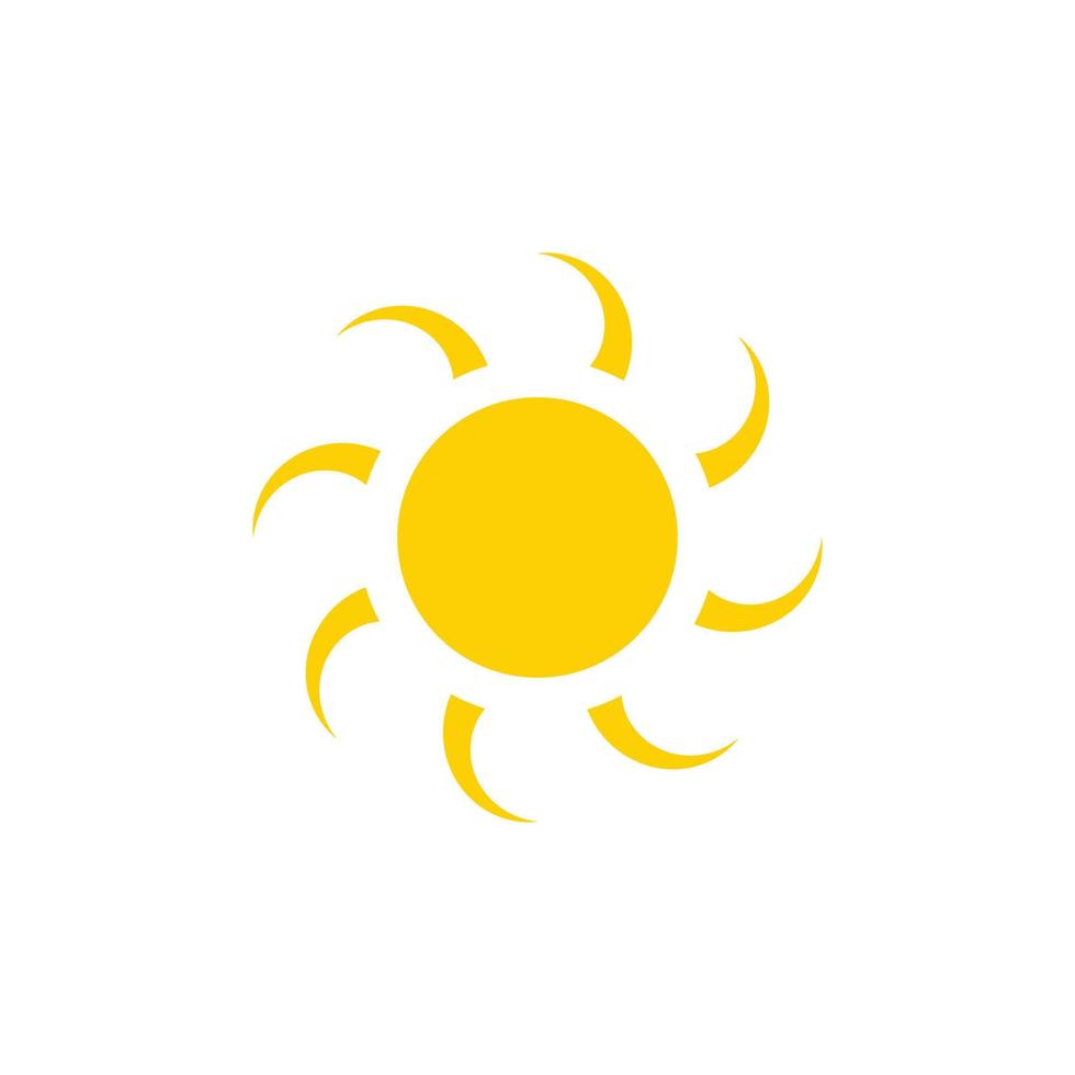 icono de ilustración de vector de sol