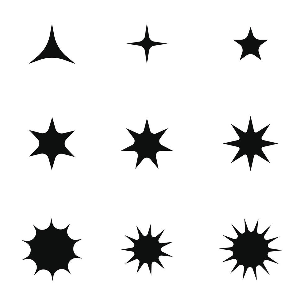 plantilla de icono de estrella vector