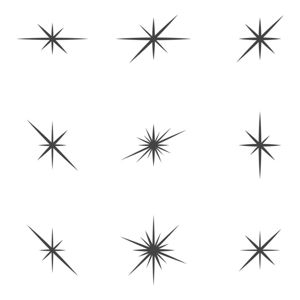 plantilla de icono de estrella vector