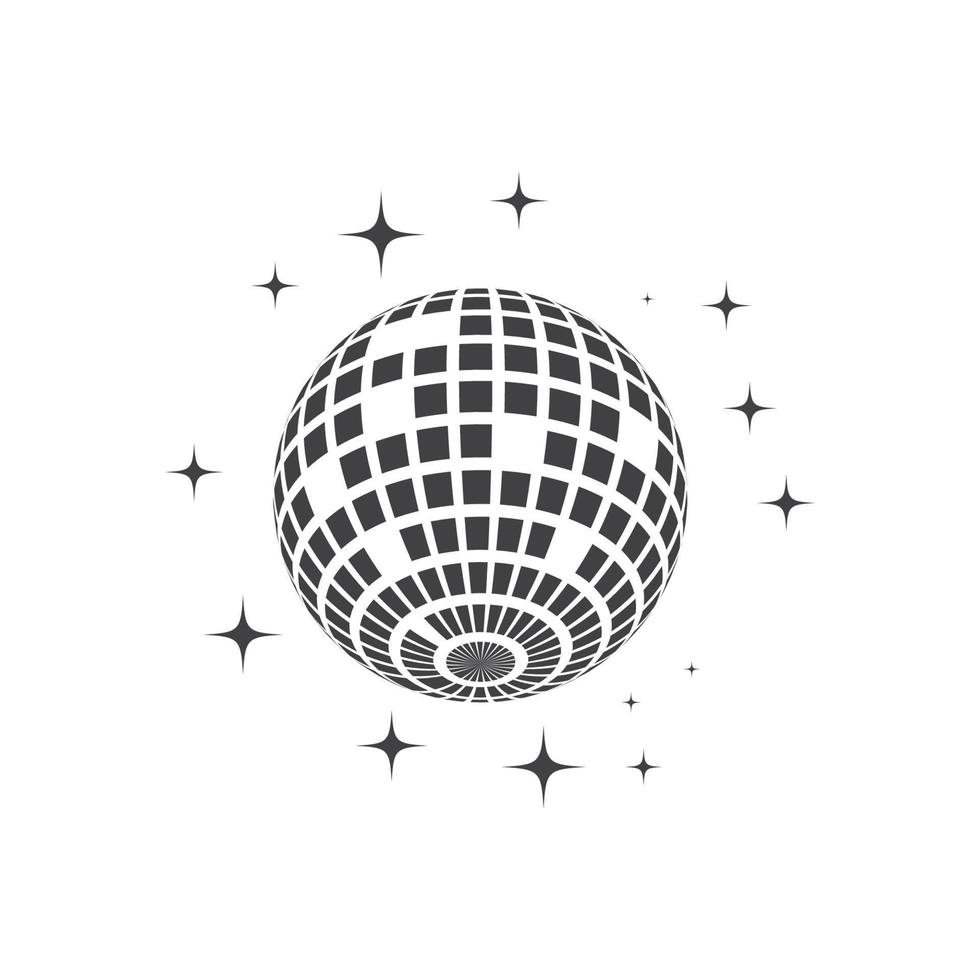 Disco ball vector icon illustration