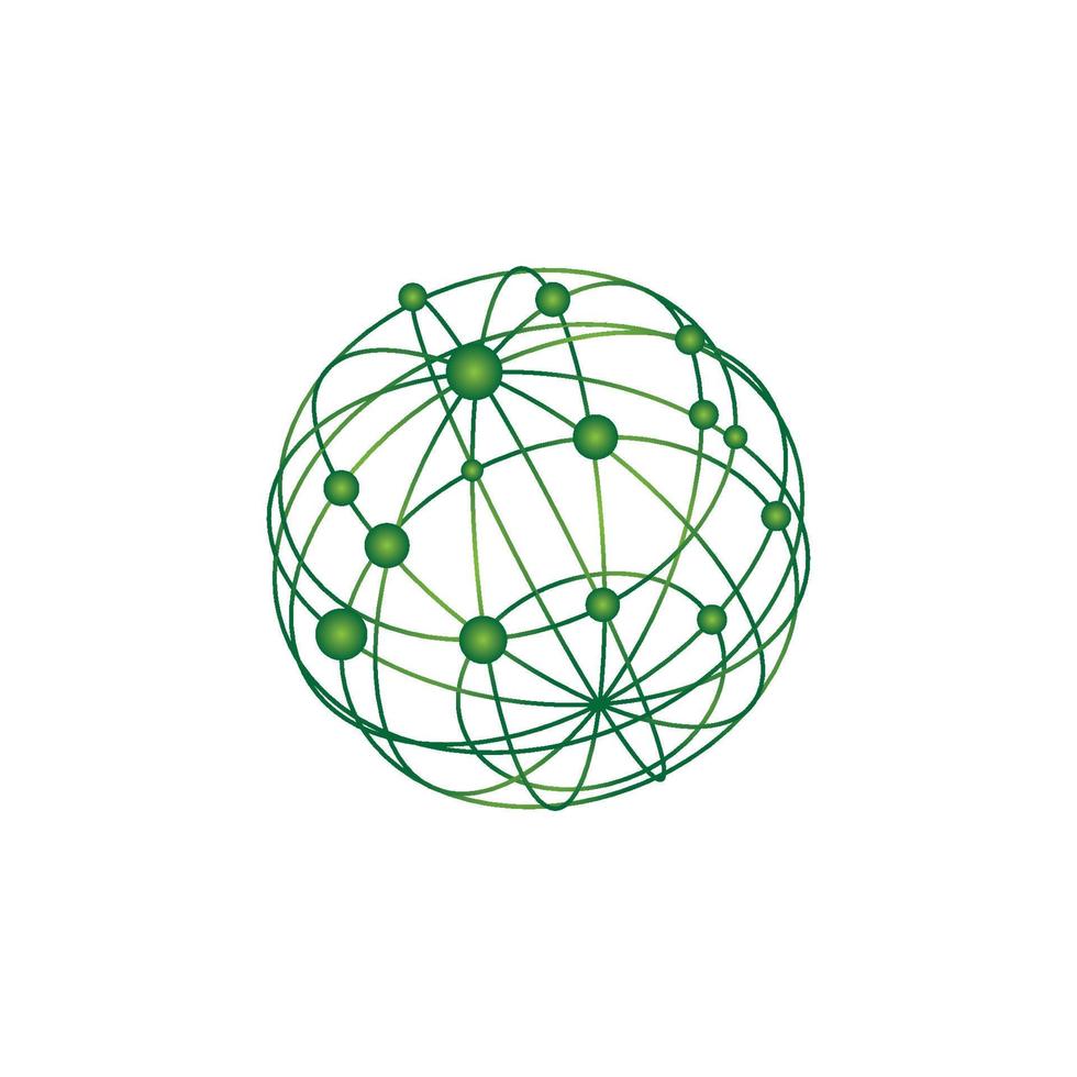 Wire World Logo Template vector