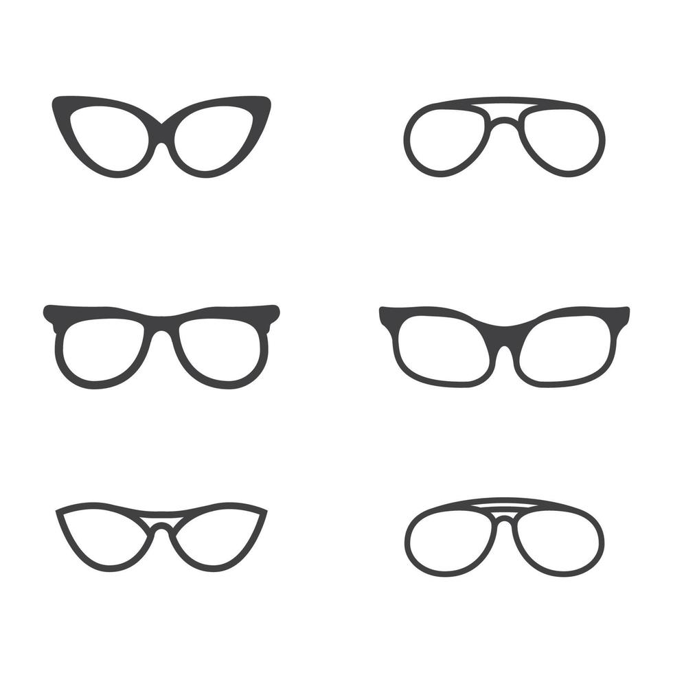 gafas símbolo vector icono diseño