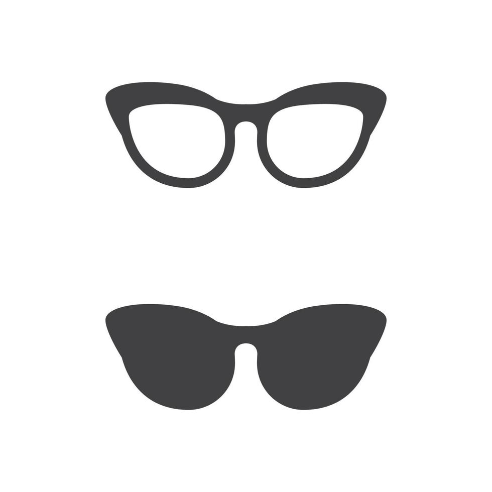 gafas símbolo vector icono diseño