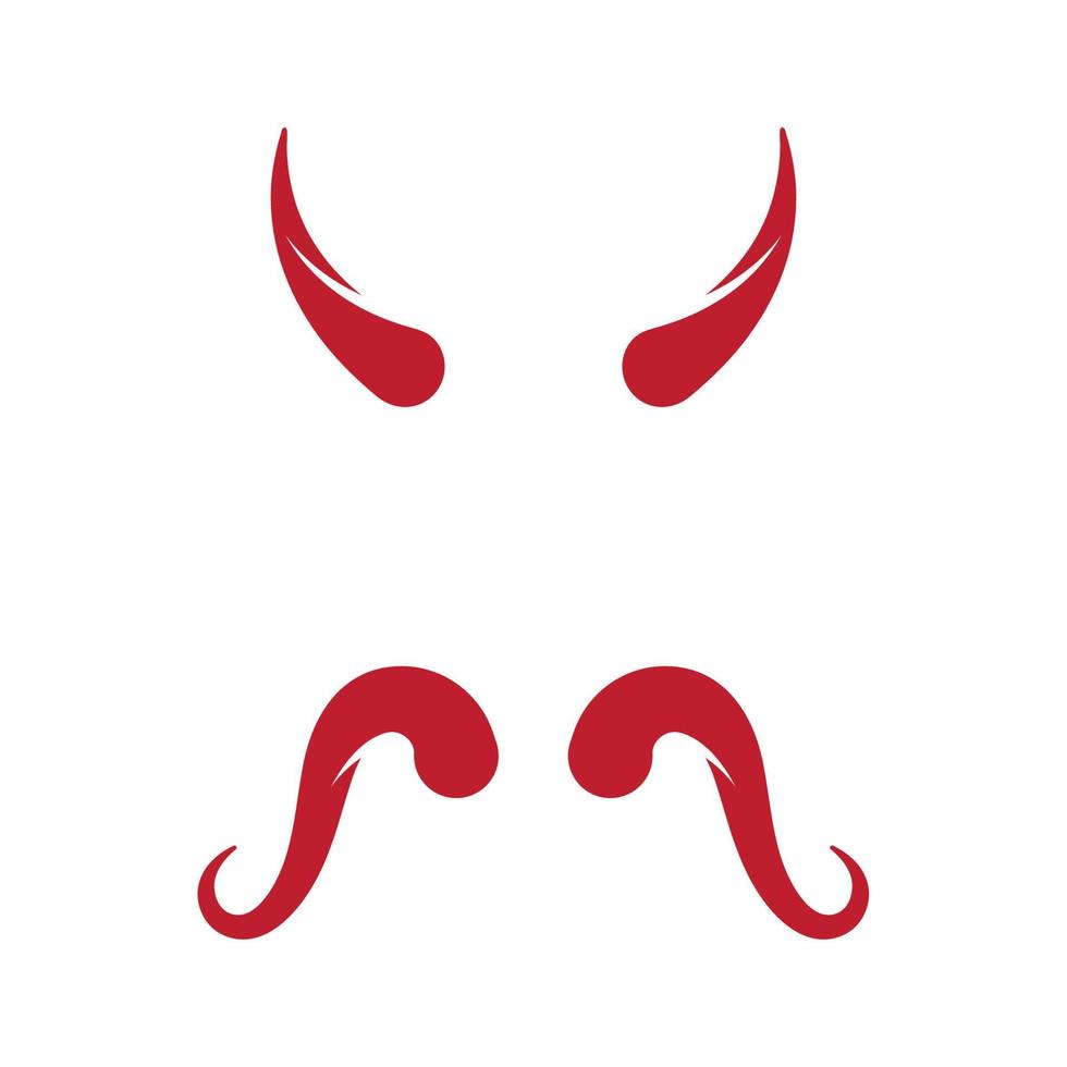Devil horn Vector icon design