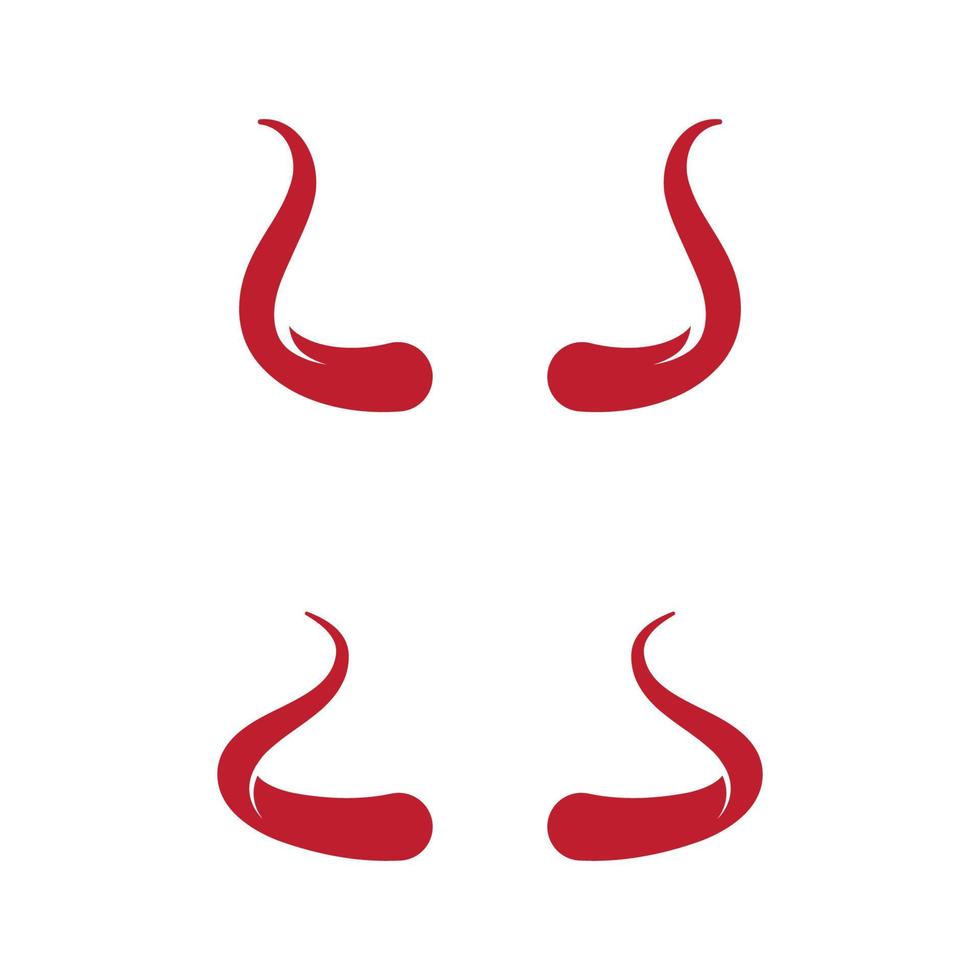 Devil horn Vector icon design