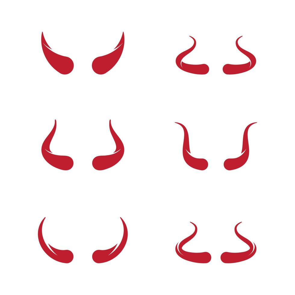 Devil horn Vector icon design