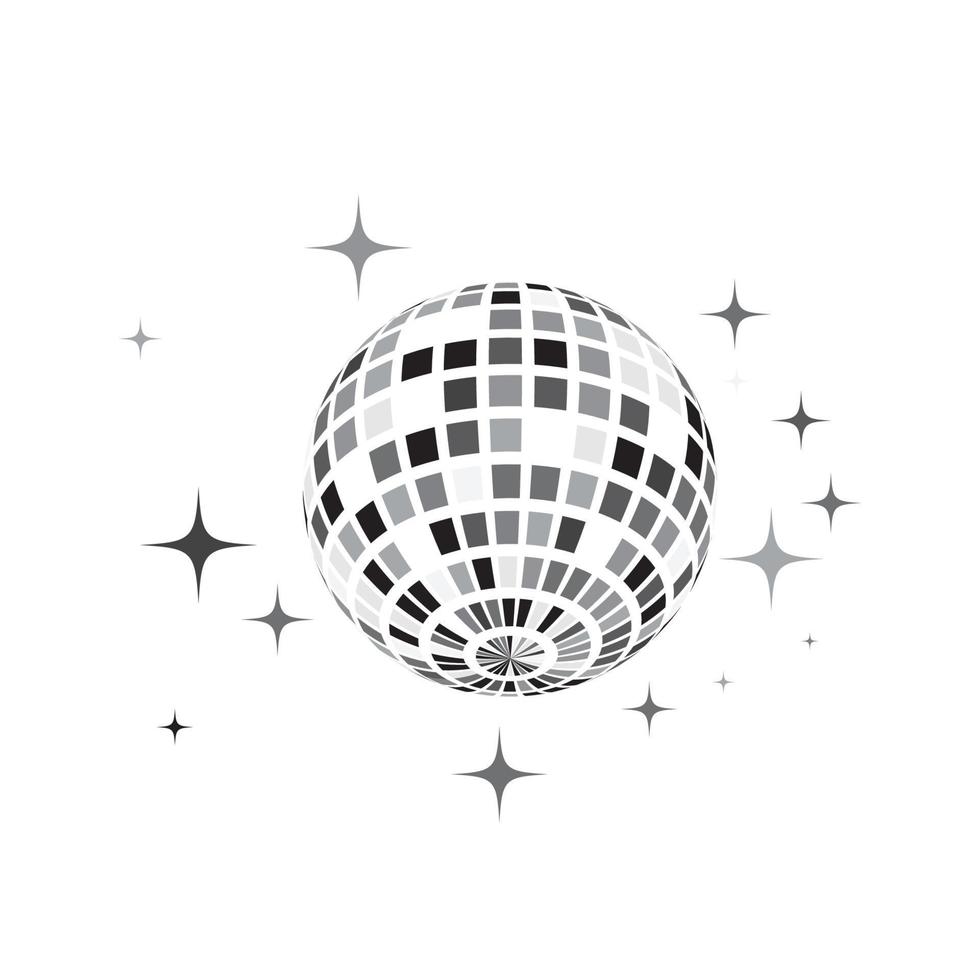 Disco ball vector icon illustration