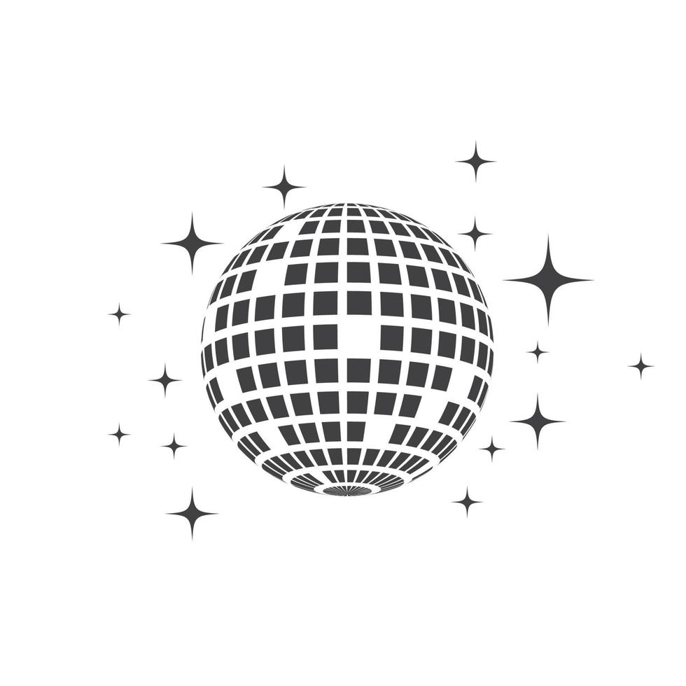 Disco ball vector icon illustration