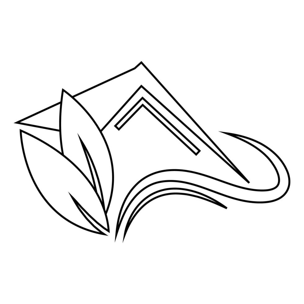 vector de ilustración de logotipo de casa