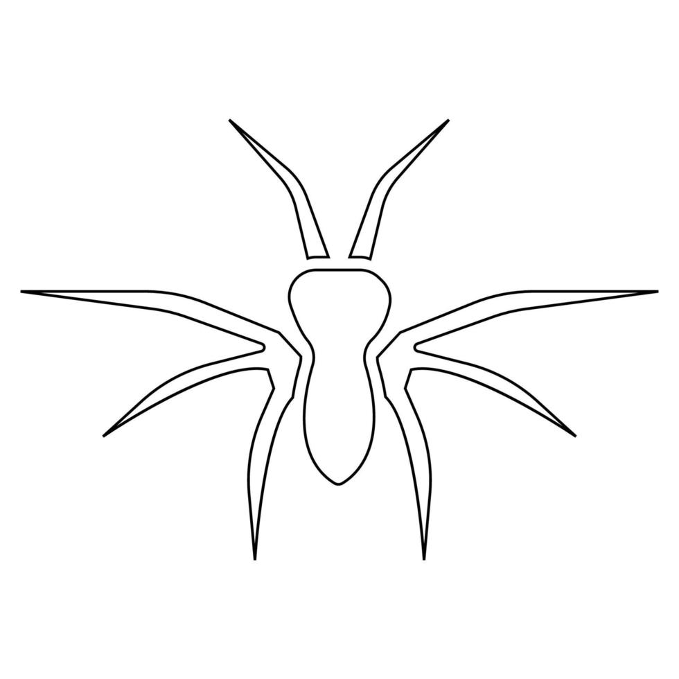 vector de ilustración de icono de araña