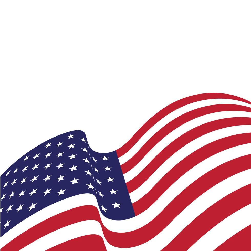 Flag american vector icon illustration