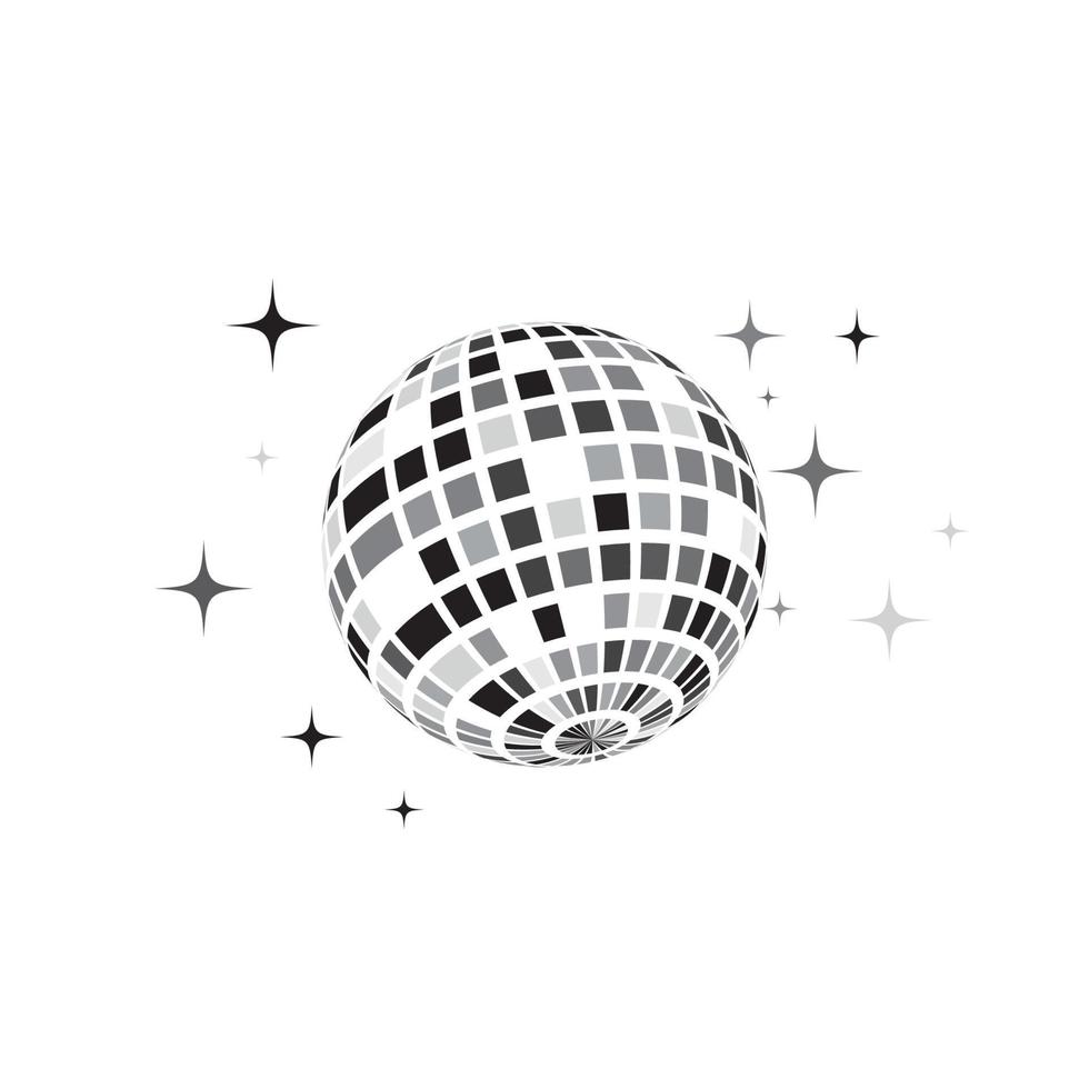 ilustración de icono de vector de bola de discoteca