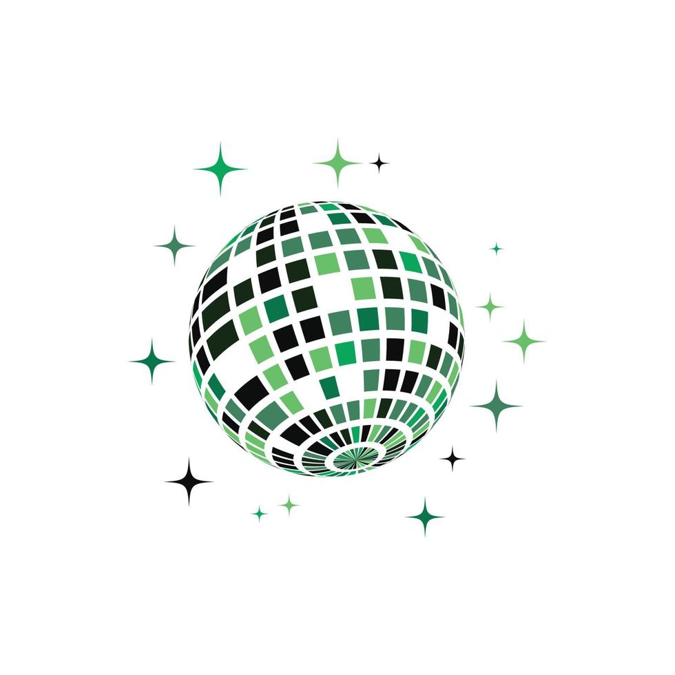 Disco ball vector icon illustration