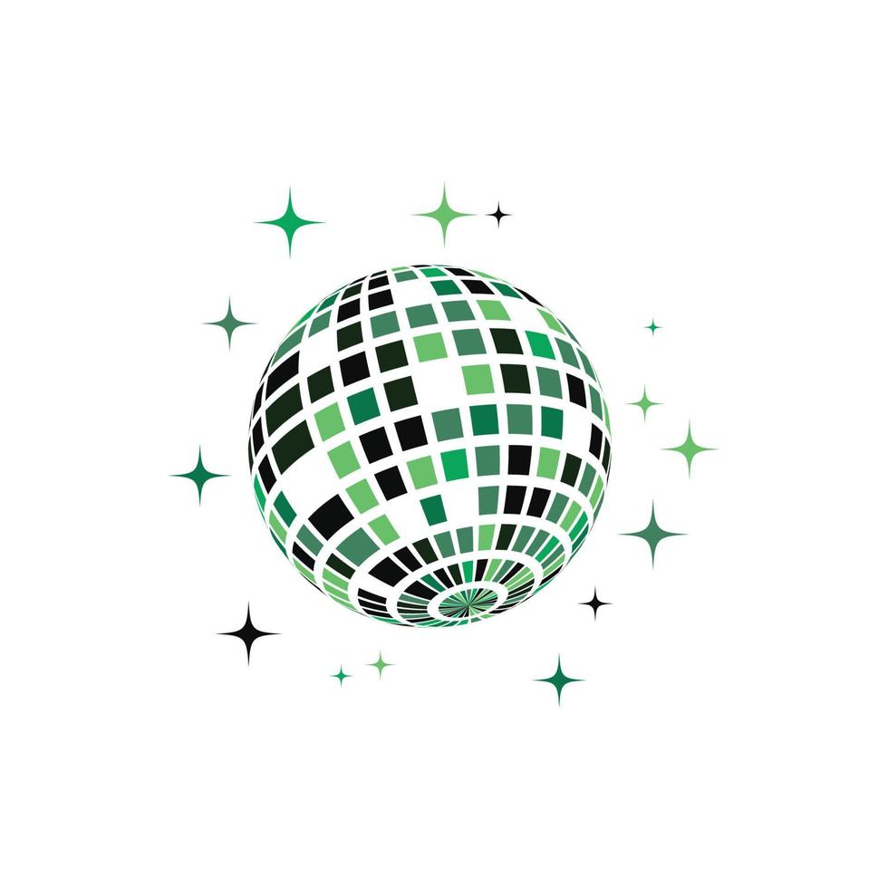 ilustración de icono de vector de bola de discoteca