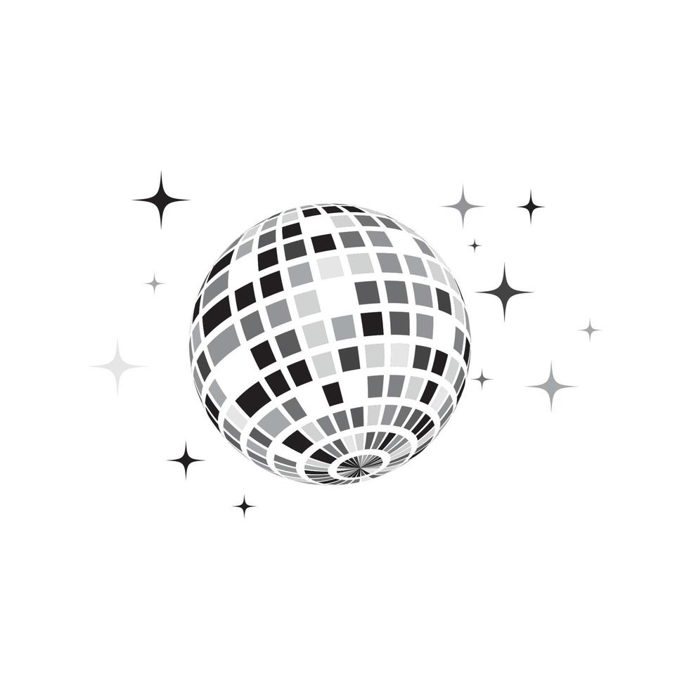 ilustración de icono de vector de bola de discoteca